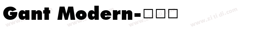 Gant Modern字体转换